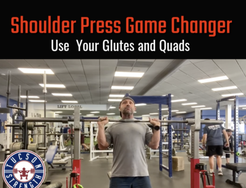 Shoulder Press- Use your Glutes and Quads