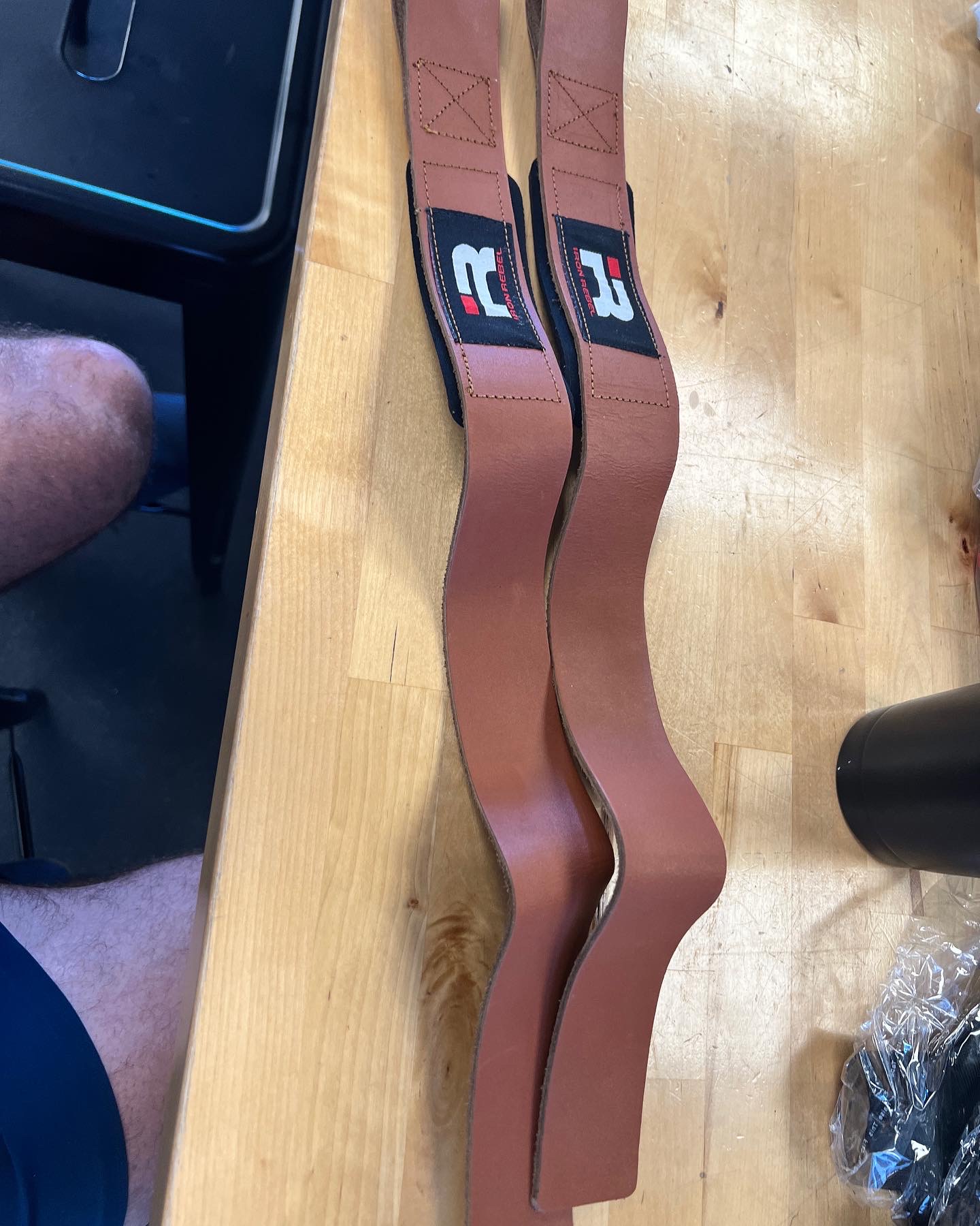 l leather lifting straps