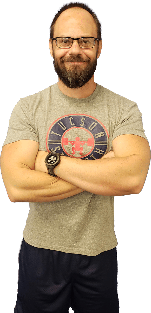 Image of Steve Callahan-Personal Trainer and Group Coach at Tucson Strength Gym. Certified fitness coach specializing in kettlebell training and powerlifting.