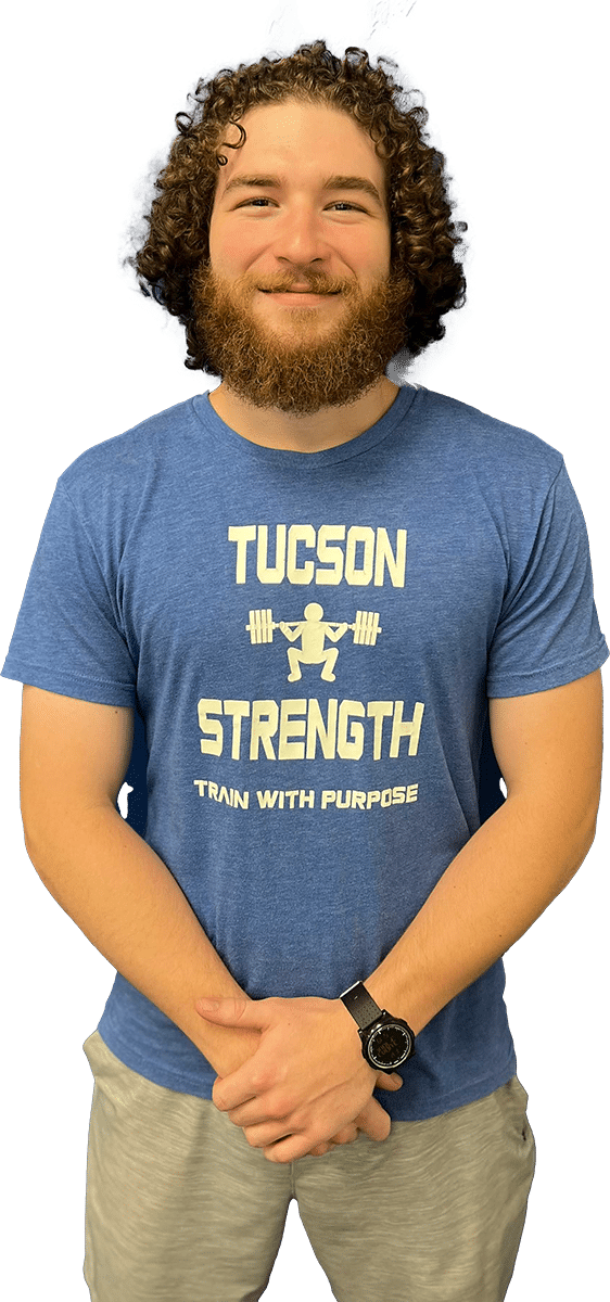 Image of Kael Giardine, Front desk staff at Tucson Strength Gym responsible for gym maintenance and equipment issues.